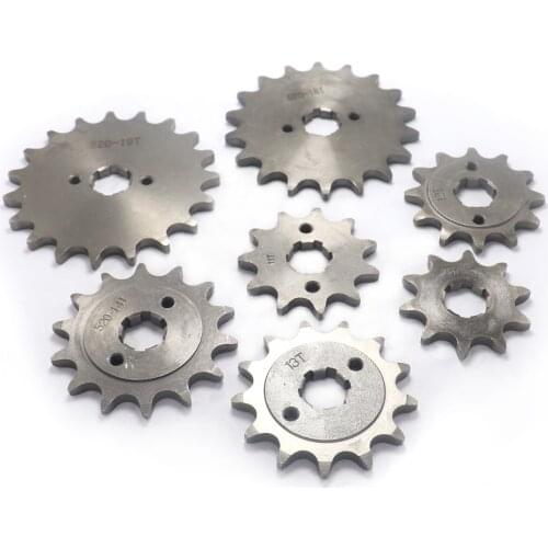 520# 20mm 10T 11T 12T 13T 14T 15T 16T 17T 18T 19T 20T Front Engine Sprocket For Honda Lifan ZongShen YCF ATV Quad Dirt Pit Bike