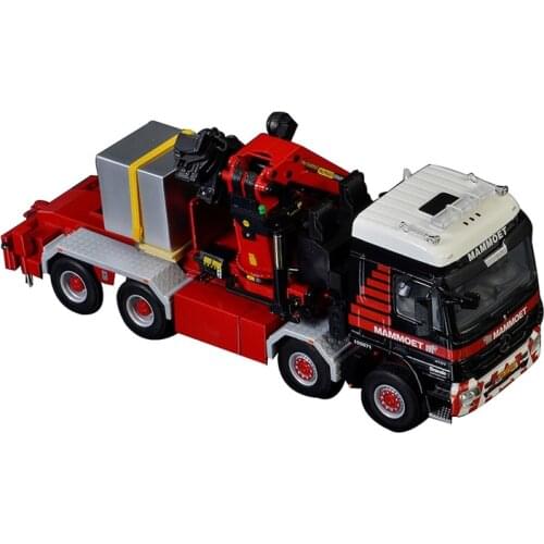 1:50 MB MP3 L 8X8 PALFINGER Simulation Alloy Truck Crane Ballast Box Truck Model