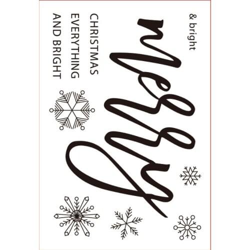 11x16 Snowflakes Transparent Clear Silicone Stamp Seal for DIY scrapbooking photo album Decorative clear stamp