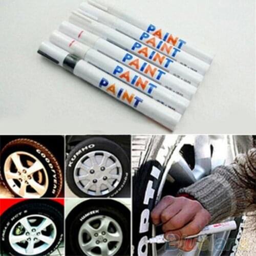 12 Colors Waterproof Car Tyre Tire Tread Rubber Metal Permanent Paint Marker Pen