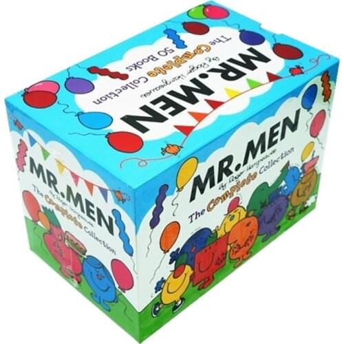 50 books/set daily life Mr Men English book Early Education Readings picture story book Develop childrens reading habit & EQ