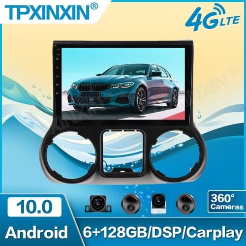 6+128 Android 10.0 For Jeep grand wrangler 2011-2016 Car multimedia player Stereo Screen PX6 Radio Audio GPS Nav 3D 360 Camera