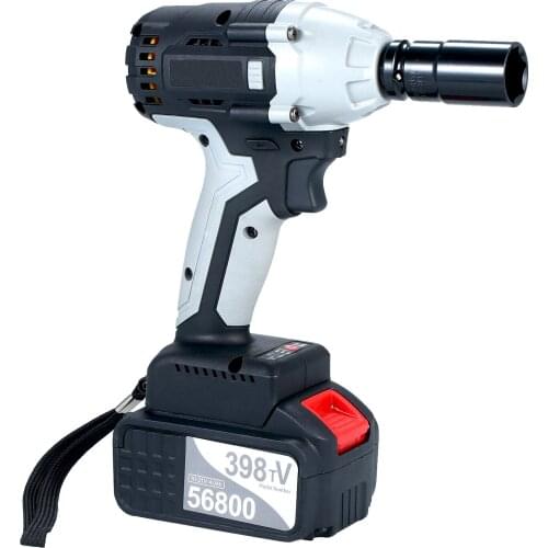 Brushless Impact Wrench Cordless Electric Impact Wrench with 1/2in Chuck 980 Torque 2pcs 4.0A Battery with Driver Impact Sockets