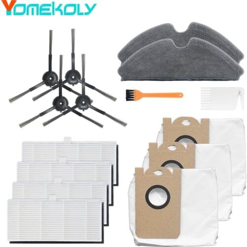 For Proscenic M7 Pro Robot Vacuum Cleaner Side brush HEPA filter Mop cloth Dust Bag Replacement Accessories Parts Kits
