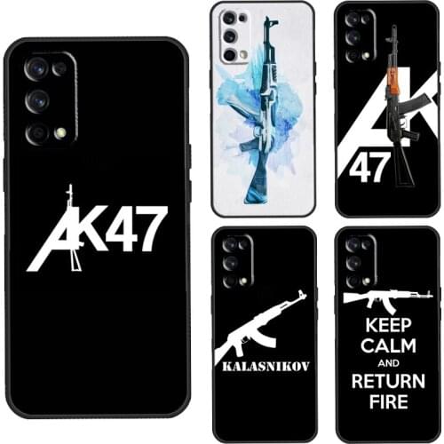 AK-47 Case For Realme C3 C11 C15 GT Neo Q3 6 7 8 Pro Cover For OnePlus 8 Pro 8T Nord 9 Pro Shell