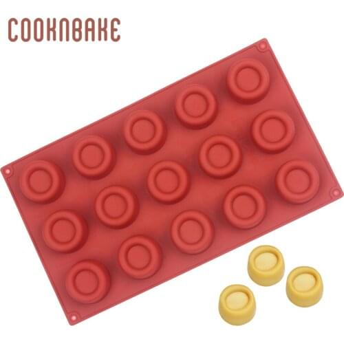 COOKNBAKE Silicone Mini Donut Maker Baking Muffin Pan Tray 15 Holes Mold for Donuts Chocolate Candy Jello Cake Decoration Soap