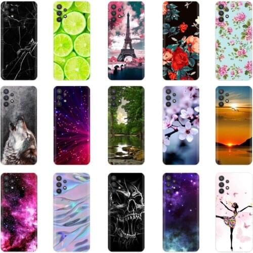 For Samsung A32 4G Case Phone Cover Soft Silicone Back Cases for Samsung Galaxy A32 5G Case Transparent TPU Bumper Shell Fundas