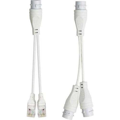 HOT-POE Splitter RJ45 2-In-1 Network Cabling Connector for Security Camera Install IEEE802.3AT/AF Transmission Standard