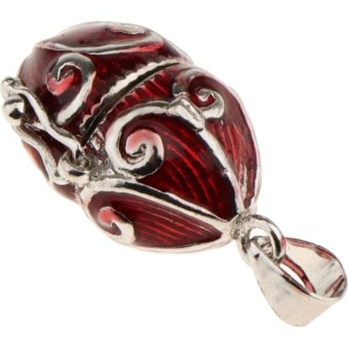 Filigree Flower Enamel Fancy Locket Urn Pendant Cremation Memorial Jewelry