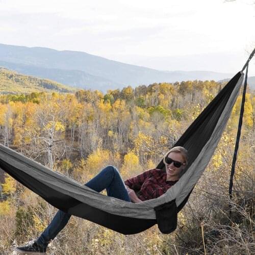 Camping Hammock Double Single Lightweight Hammock with Hanging Ropes for Backpacking Hiking Travel Beach Garden CNIM Hot