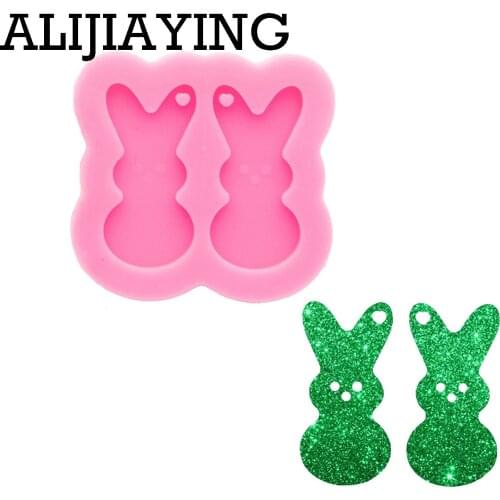 DY0874 Glossy SQARE/CIRCLE/CAT/TRIANGLEDIAMOND/CROSS/ICECR/STAR/MOON/CROWN/SHIRT/HEART Earring Studs Silicone Resin Molds Epoxy