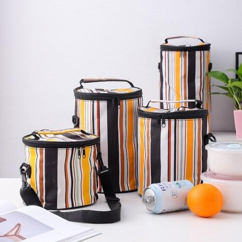 Camping Shoulder Lunch Bags Kids School Bento Thermal Pouchs Office Lady Food Cooler Picnic Fruit Snack Fresh-Keeping Handbag