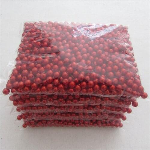 4-20mm red Loose Beads 500g Round for Handmade DIY Necklace Bracelet Jewelry Findings Jewelry Making accessory