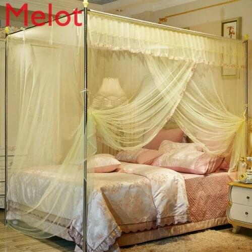 Single Door Mosquito Net 1.8M Student Household Dormitory 2 M Mosquito Net Single Bed Upper and Lower Bunk 1.2 Old-Fashioned 1.0