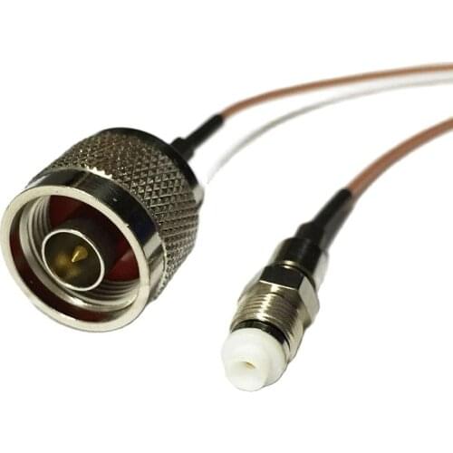 New N Male Plug Switch FME Female Jack RG178 Jumper Cable 15CM 6" Adapter Wholesale Fast Ship