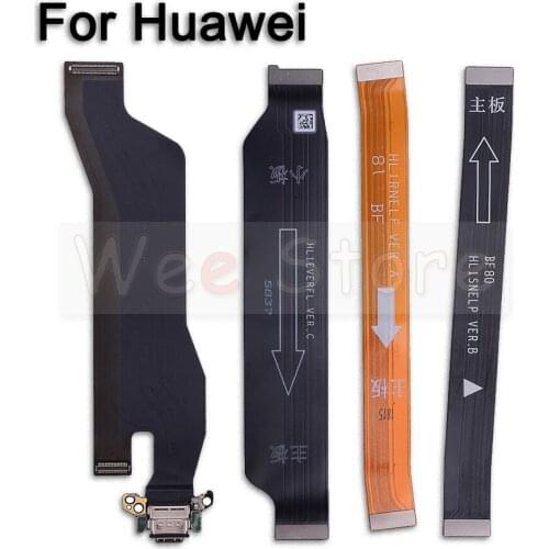 Dock Motherboard Board Main Big FPC Connector Flex Cable For Huawei Mate 9 10 20 20X 30 Lite Pro Original