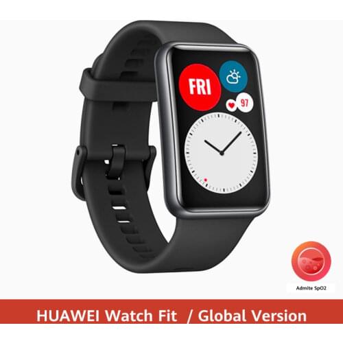 Global Version HUAWEI Watch FIT Smart Watch Quick-Workout Animations Blood Oxygen WatchFIT 10 Days Battery Life CODE:EOSSAFF7