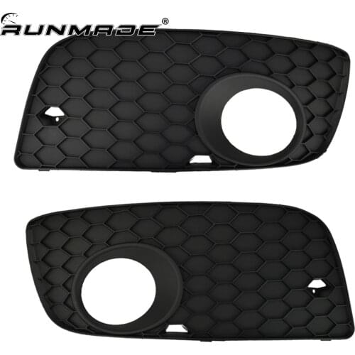 Runmade ABS Plastic Front Bumper Fog Light Grill Grille For VW Golf 5 MK5 GTI 2006-2008 1KO 853 665S 1KO 853 666P