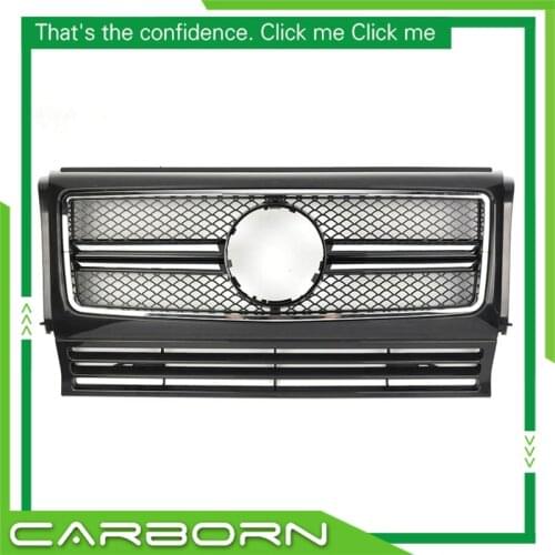 For-Mercedes-Benz G-class W463 G500 G63 G65 G800 1990-2018 with Emblem SL Style Front Racing Grille