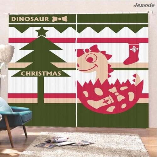 Cracked Little Dinosaur Blackout Window Curtains for Bedroom Living Room Kitchen Balcony Childrens Room Cartoon Curtains
