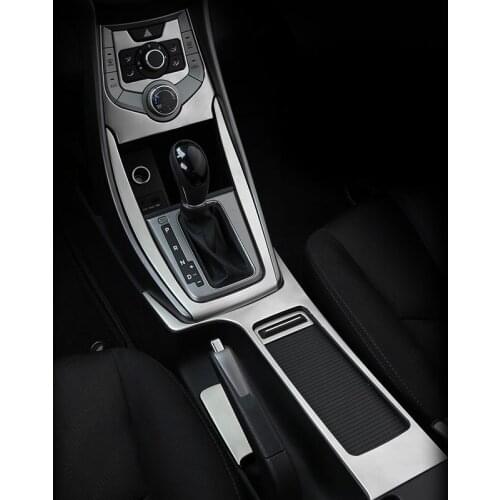 Silver item for hyundai ELANTRA 2014-2015 Water cup frame Gear panel Interior stainless steel