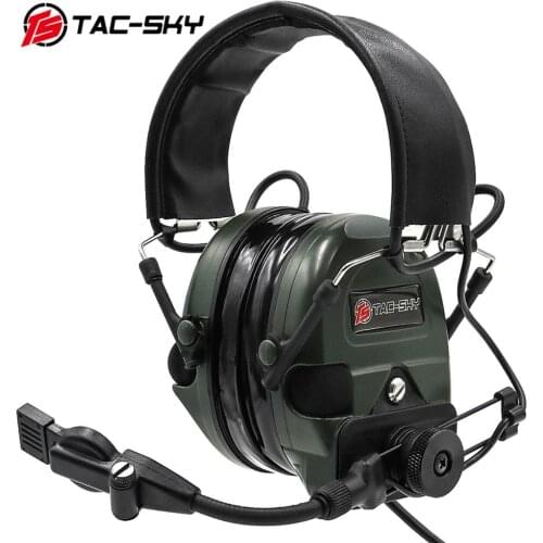 TAC-SKY TCI LIBERATOR 1 silicone earmuffs military hearing defense noise reduction pickups outdoor sports tactical headphones FG