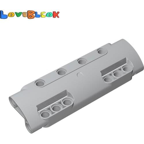 Technical Curved Panel 11x3 with 10 Pin Hole Building Blocks Assembles MOC Parts DIY Toys Gift Creative 11954 For Kid 5pcs/Lot