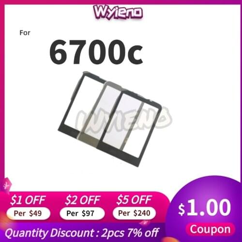 Wyieno N6700 Outer Glass Screen For Nokia 6700 6700C Glass Lens Front Mirror Panel ( Not touch screen Sensor) Tracking