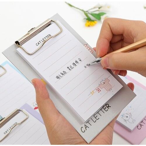 1pcs Europe and South Korea Stationery Creative Clip Holder Postcard Cute Notepad Can tear Cartoon N Times wholesale