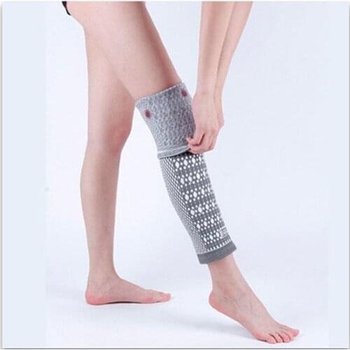1pc Magnetic Therapy Long Knee Support Brace Gift for Arthritis Knitted Tourmaline Kneepad Sleeve Wrap