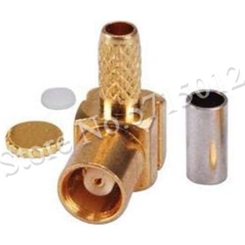 3pcs MCX-KW1.5 50 Ohm MCX Famale Head Interface Socket RF Coaxial Connector Converter For Connect RG316 RG174 Cable