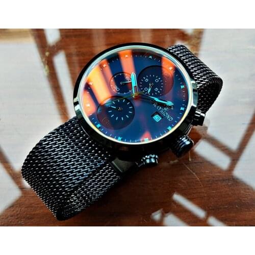 Raymond Swiss Navy Blue Color Glass Men 'S Wristwatch Classic Stylish Model Europe America Fashion Watches Swiss Watches