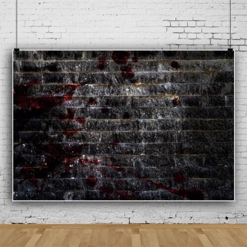 Gunge Dark Brick Wall Backgrounds For Photography Happy Halloween Festivals Photozone Child Home Poster Photo Backdrop Photocall