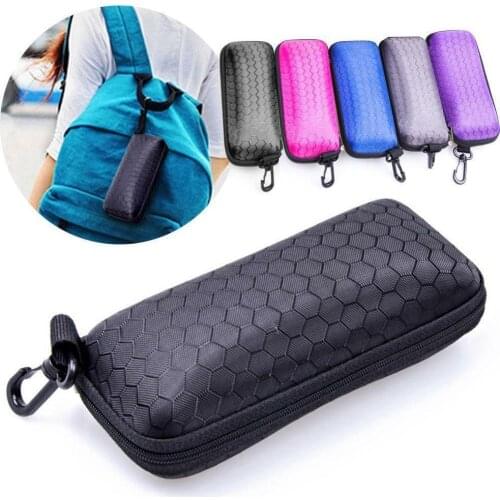 New Glasses Storage Box Zipper Hard Eye Glasses Case Protable Cases Eyewear Glasses Rectangle Box Glasses Holder Accessories