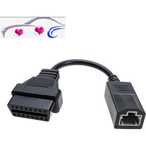 JMLOBD OBD 2 Cable For Honda3pin OBD1 Adapter OBD2 OBDII forHon-da 3 pin to 16 pin Connector