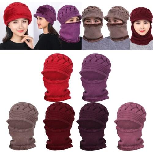 Womens Beanie Winter Hat Scarf Set Slouchy Warm Snow Knit Skull Cap Outdoor Hat, Warm & Comfortable