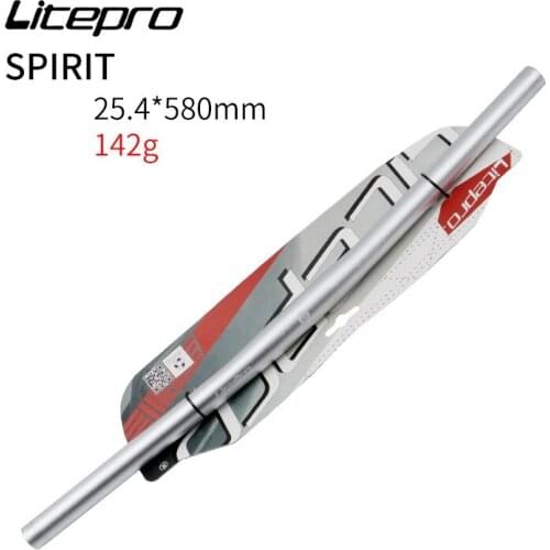 Litepro Folding Bike Aluminum Alloy Horizontal Handlebar BMX One-shaped 25.4x580mm Bicycle Parts