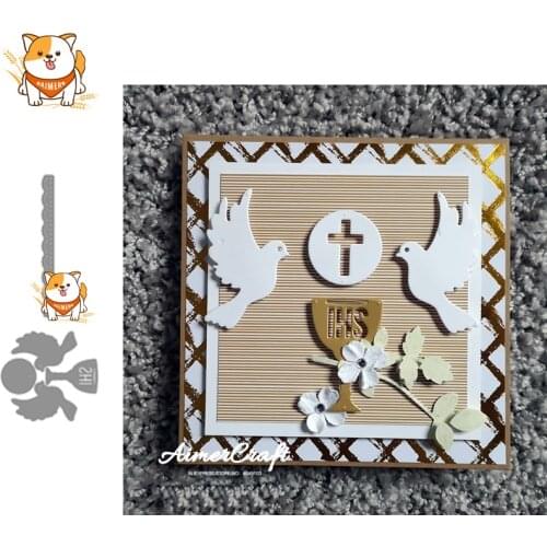 Baptized Pigeon Metal Cutting Dies Scrapbooking Stencil For DIY Paper Card Decorative Embossing Die Cut Craft Dies New 2019