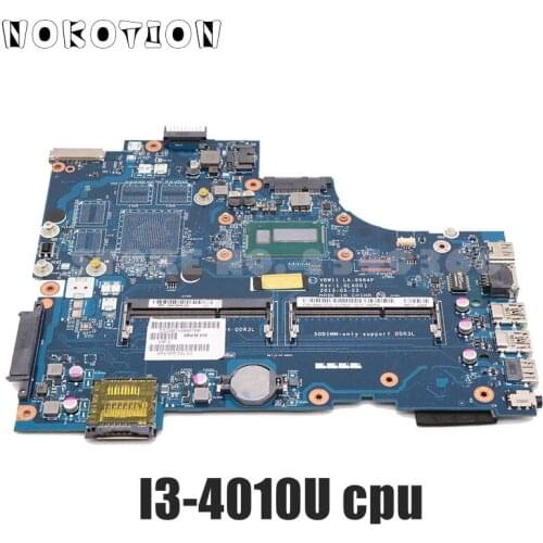 NOKOTION Laptop Motherboard For Dell 17R 3737 5737 Series VBW11 LA-9984P 1CFYT 01CFYT CN-01CFYT Main board i3-4010U DDR3L