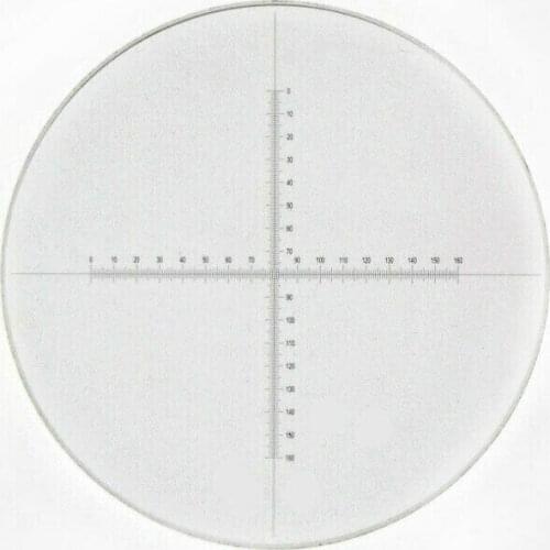 DIV 0.1mm Cross Line Optical Microscope Ocular Micrometer Calibration Slide
