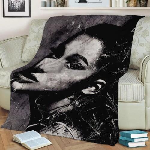 Ariana Grande 3D Print Plush Blanket Throw On Sofa Home Decor Soft Warmth Washable Nap Blanket Dropshipping