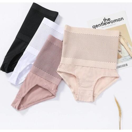Women Seamless High Waist trainer Slimming Tummy Control Panties Knickers Pant Briefs Solid Shapewear Underwear Body Shaper Lady