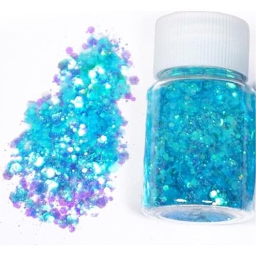 U90E 10G Shiny Mixed Glitter Sequins DIY Crystal Epoxy Mold Fillings Jewelry Making