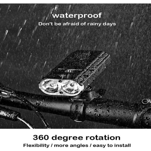 Bicycle Lamp Car Headlight Powerful Bike Flashlight Night Riding Glare Usb Charging Rainproof Lantern Camping Outdoor Lighting