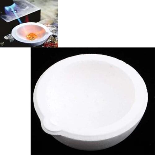 100g High Temperature Quartz Silica Melting Crucible Dish Bowl Pot Casting Gold Silver Metal Jewelry casting container