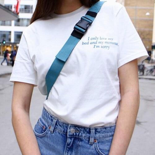 I Only Love My Bed And My Momma Tumblr Grunge Tee Sorry Drake Lyrics Summer Hipsters Street Unisex Men Women T-Shirt Funny