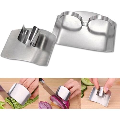 4PCS Stainless Steel Finger Guard Finger Hand Cut Hand Protector Knife Cut Finger Protection Tool Kitchen Knives & Accessories