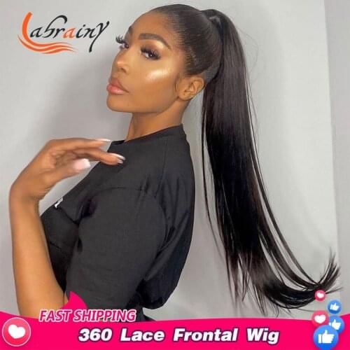 13X6 Lace Frontal Human Hair Wig Natural Color Straight Hd Transparent Lace Front Remy Wigs For Black Women Pre Plucked 13X4