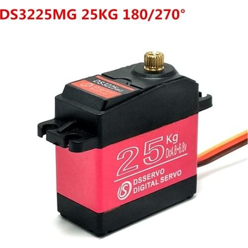 4pcs DSservo Waterproof DS3218MG/DS3218MG Pro/DS3225MG 20/25KG Metal Gear Digital Servo for RC Vehicles 1/8 1/10 Scale Car Robot