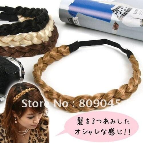 5color,Hot!girl Hair belt Headband Plait Braid hairband headband Hair Extensions hair accessories 1pcs HB006